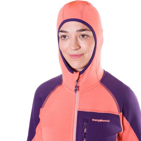 Trangoworld Trx2 Stretch Pro Fleecejakke Med Hætte Orange M Kvinde