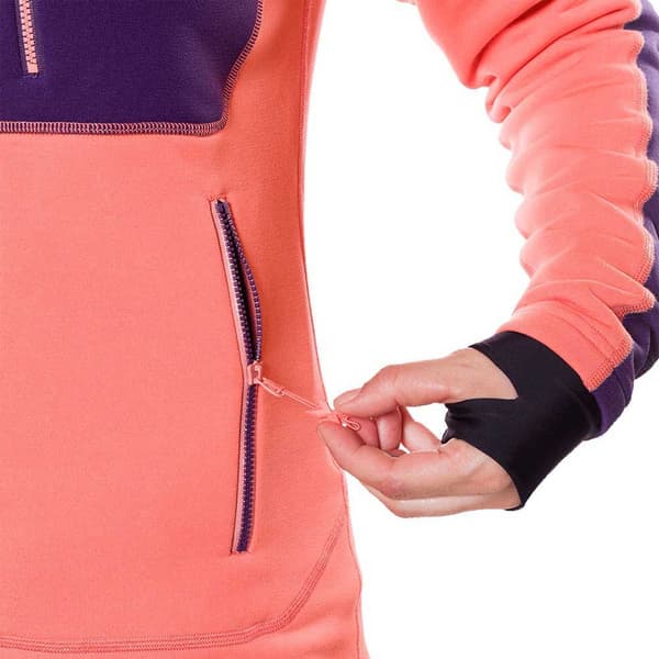 Trangoworld Trx2 Stretch Pro Fleecejakke Med Hætte Orange M Kvinde