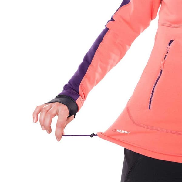 Trangoworld Trx2 Stretch Pro Fleecejakke Med Hætte Orange M Kvinde
