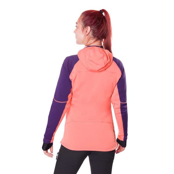 Trangoworld Trx2 Stretch Pro Fleecejakke Med Hætte Orange M Kvinde