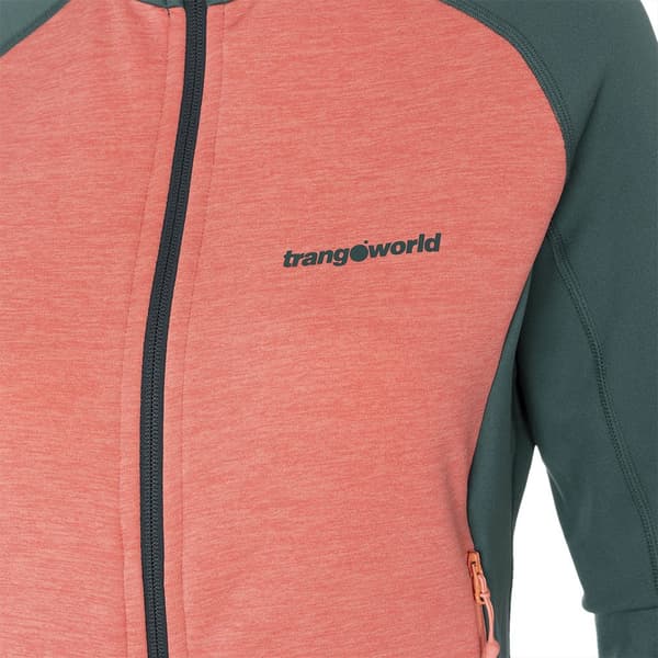 Trangoworld Polset Hupullinen Fleecetakki Vihreä,Oranssi L Nainen