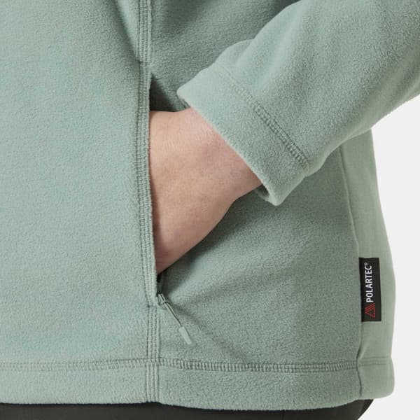 Helly Hansen Daybreaker Plus Fleecejakke Med Fuld Lynlås Grøn 3X Kvinde