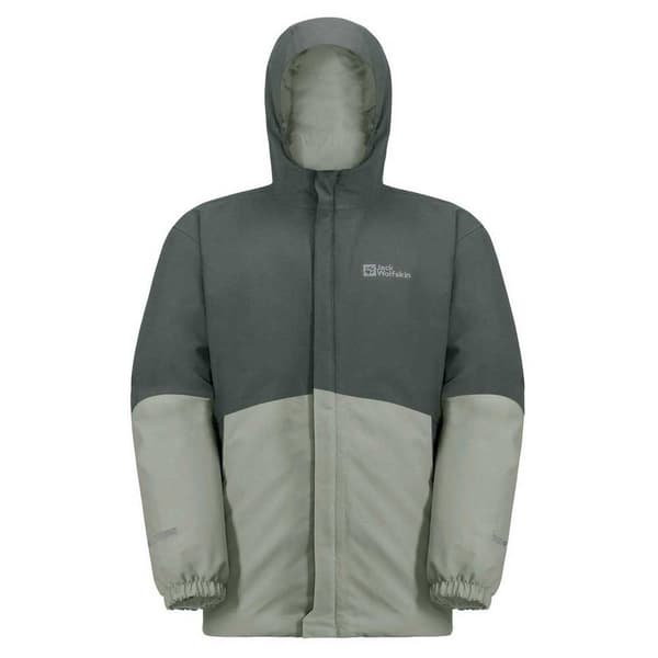 Jack Wolfskin Blocky Jacka Beige,Grå 116 cm Pojke