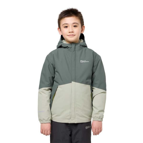 Jack Wolfskin Blocky Jacka Beige,Grå 116 cm Pojke