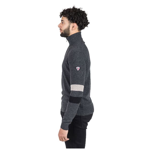 Rossignol Signature Knit Halv Dragkedja Tröja Grå M Man