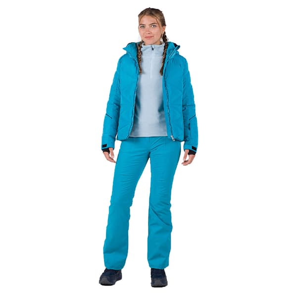 Rossignol Strawpile Fleece Med Halv Dragkedja Blå S Kvinna
