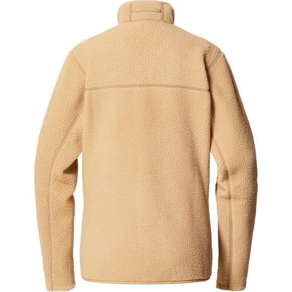 Haglofs Mossa Pile Fleecejakke Med Fuld Lynlås Beige S Kvinde