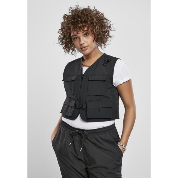 Urban Classics Short Tactical Big Jakke Sort 3XL Kvinde