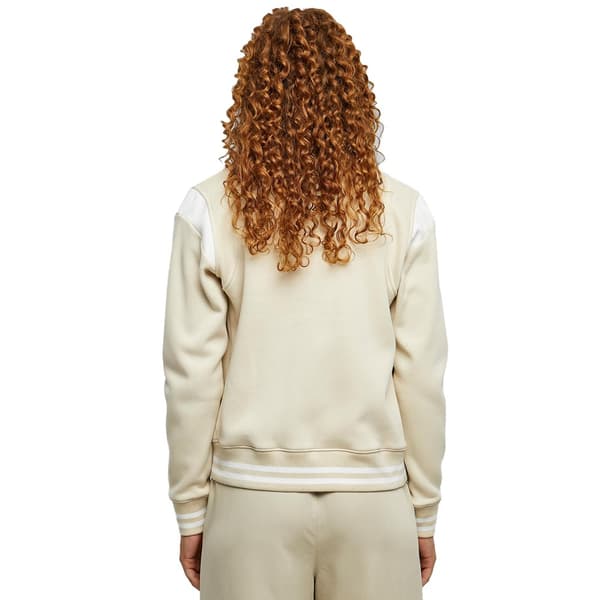 Urban Classics Inset College Jakke Beige 4XL Kvinde