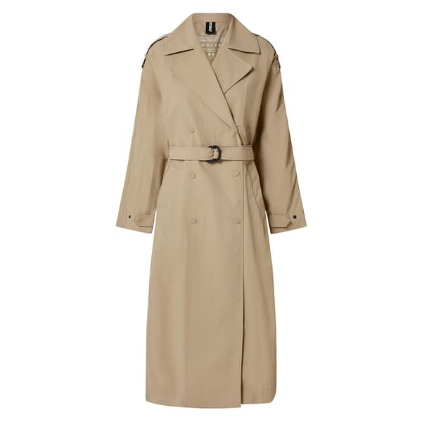 Ecoalf Errigal Trenchcoat Beige M-L Kvinna