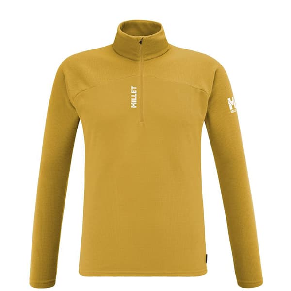 Millet K Lightgrid Fleece Med Halv Dragkedja Gul XL Man