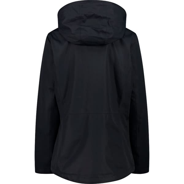 Cmp Zip Hood Detachable Inner 32z1436d Irrotettava Takki Musta 46 Nainen