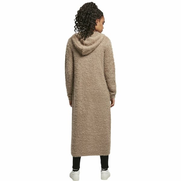 Urban Classics Hooded Feather-big Jakke Brun 5XL Kvinde