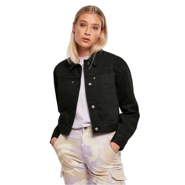 Urban Classics Boxy Worker Jakke Sort 4XL Kvinde