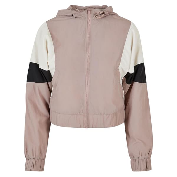 Urban Classics 3-tone Crinkle Jakke Beige 5XL Kvinde