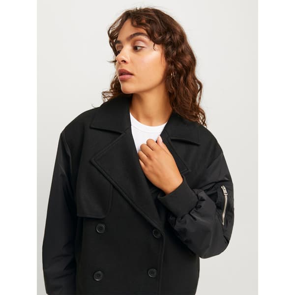 Jack & Jones Harper Mix Biker Jjxx Trenchcoat Svart M Kvinna
