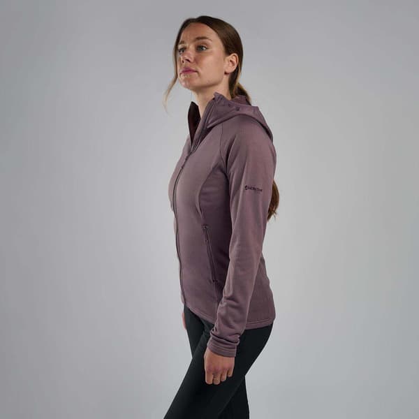 Montane Protium Fleecejakke Med Fuld Lynlås Lilla XL Kvinde