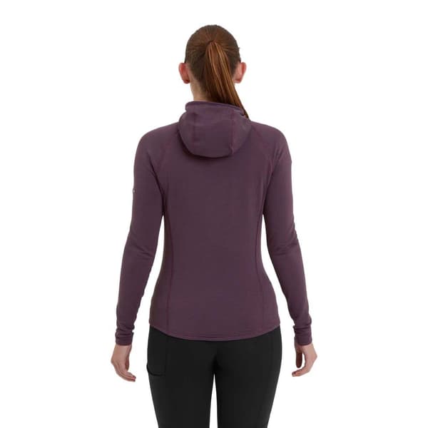 Montane Protium Lite Fleecejacka Med Huva Lila XL Kvinna