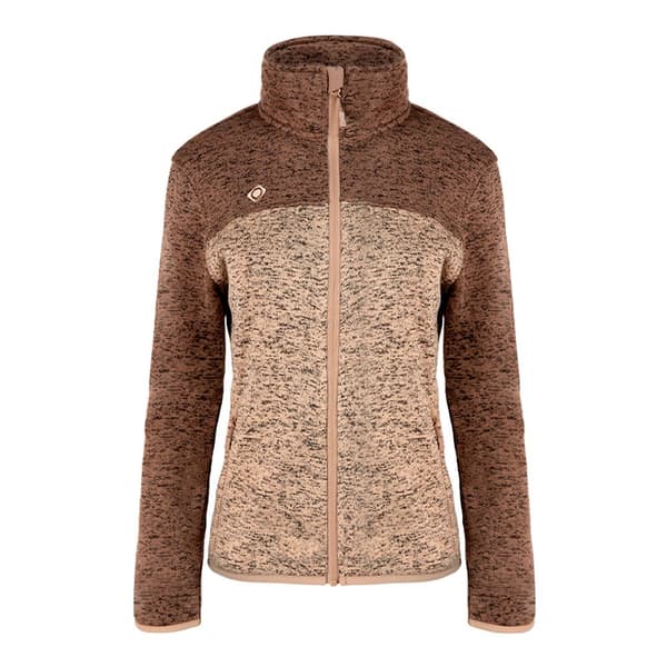 Izas Novi Ii Fleecejacka Med Dragkedja Brun 2XL Kvinna