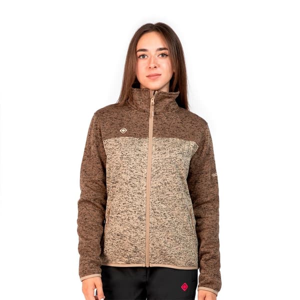 Izas Novi Ii Fleecejacka Med Dragkedja Brun 2XL Kvinna