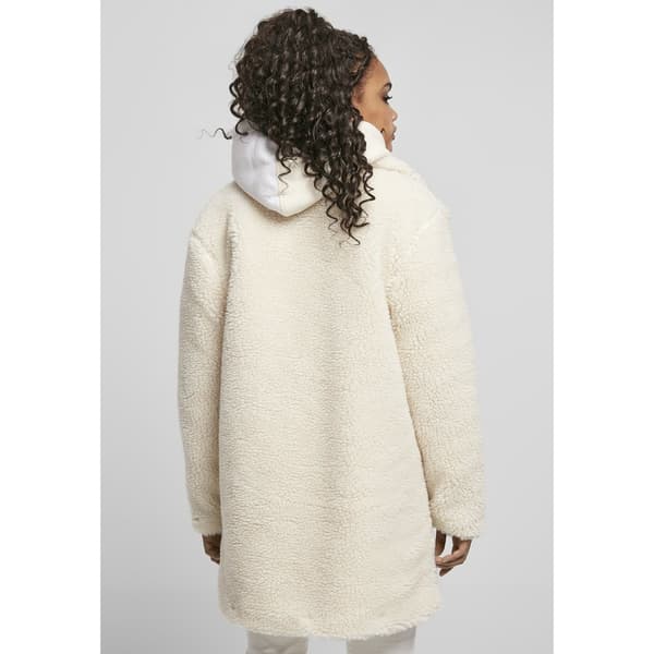 Urban Classics Oversized Sherpa-big Jacka Vit 3XL Kvinna