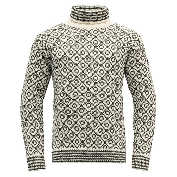 Devold Of Norway Svalbard Wool High Neck Trøje Hvid,Sort 2XL Mand