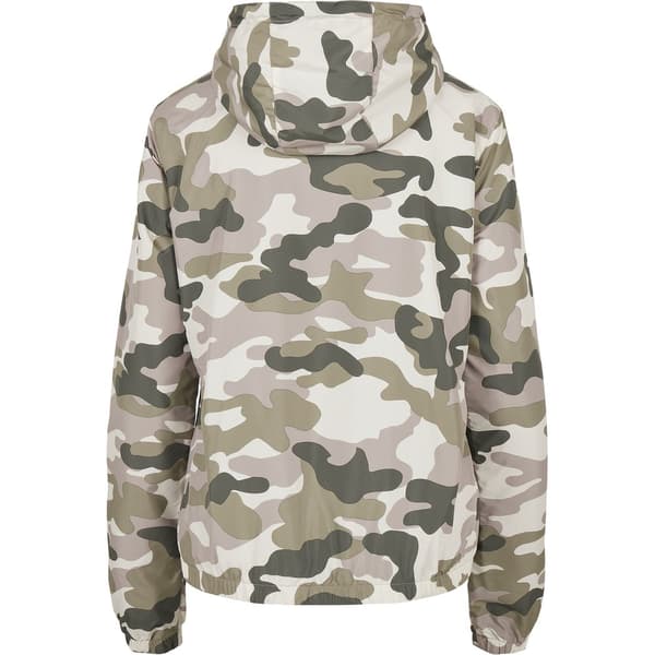 Urban Classics Windbreaker Camouflage Jakke Rosa XS Kvinde