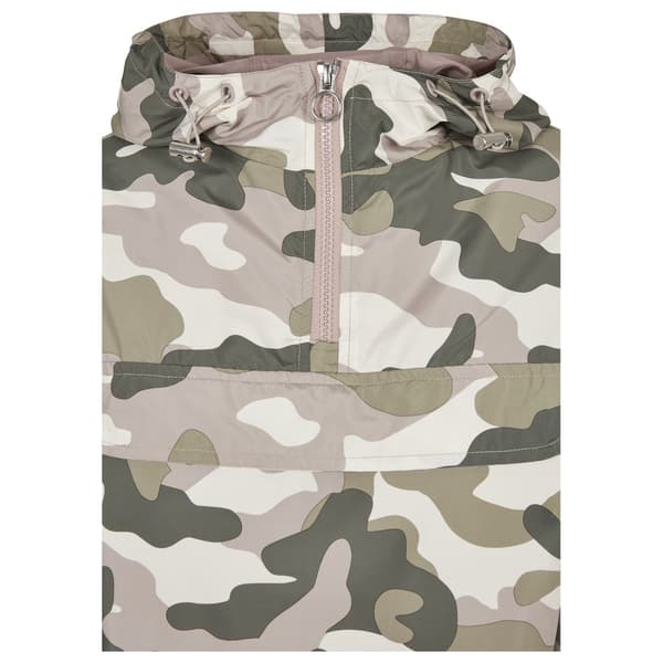 Urban Classics Windbreaker Camouflage Jakke Rosa XS Kvinde