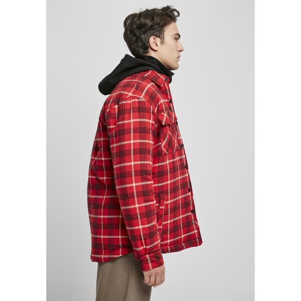 Urban Classics Plaid Quilted Jakke Rød S Mand