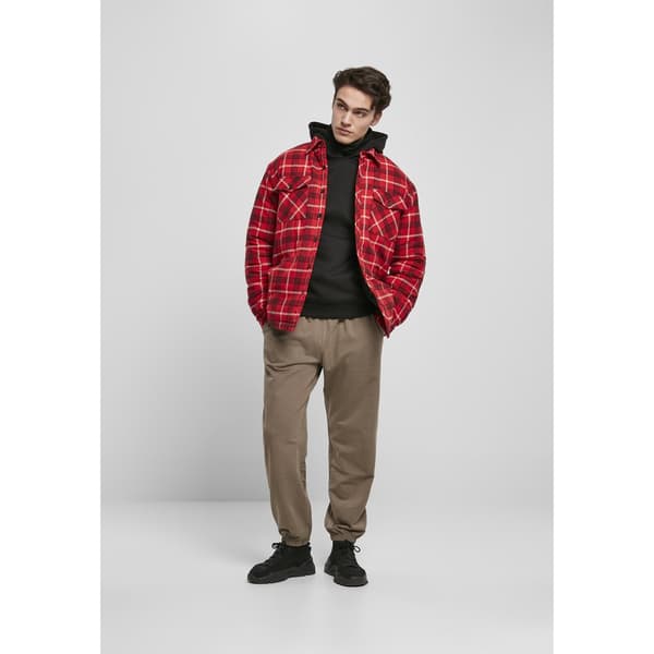 Urban Classics Plaid Quilted Jakke Rød S Mand