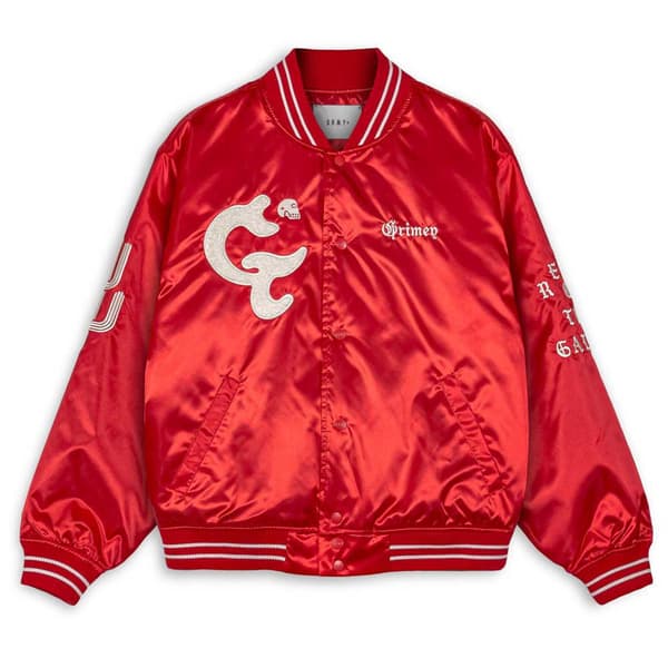 Grimey Causing Panic Satin Jakke Rød XL Mand