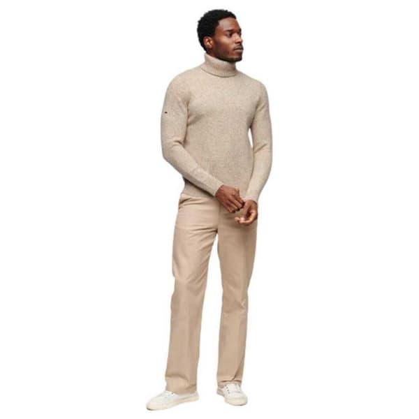 Superdry Brushed Tröja Med Hög Krage Beige 2XL Man