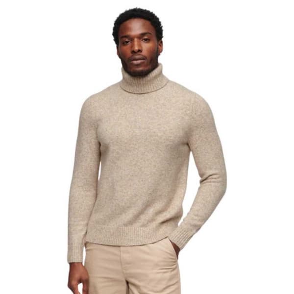 Superdry Brushed Tröja Med Hög Krage Beige 2XL Man