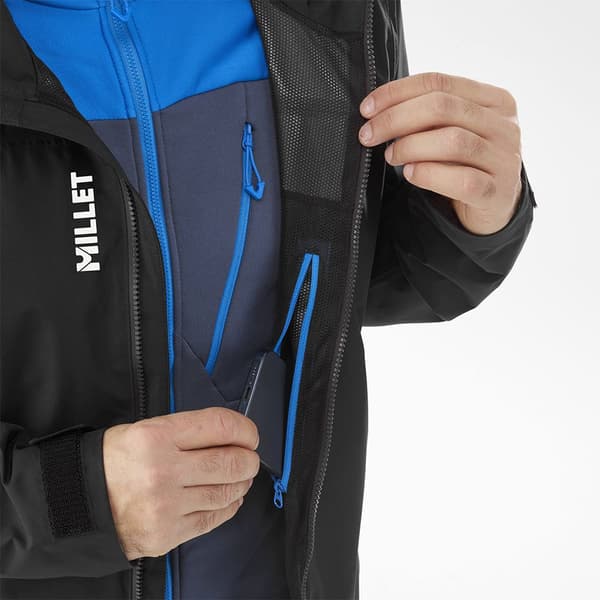 Millet Seneca Goretex 2l Fleece Sort S Mand