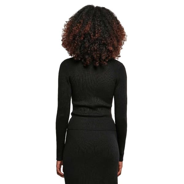 Urban Classics Knit Cardigan Sort 2XL Kvinde