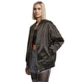 Miniatyrbillede 1 af 3: Urban Classics Oversized Satin Bomberjakke Sort 5XL Kvinde