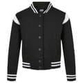 Miniatyrbillede 1 af 3: Urban Classics Inset College Jakke Sort 122-128 cm Pige