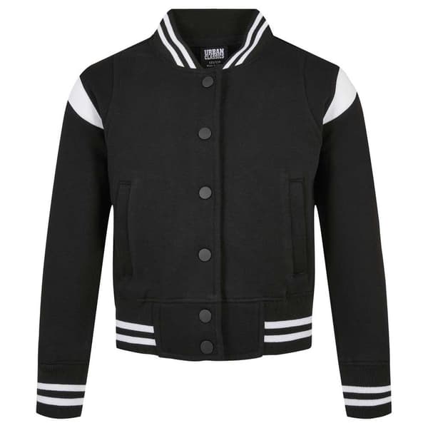 Urban Classics Inset College Jakke Sort 122-128 cm Pige