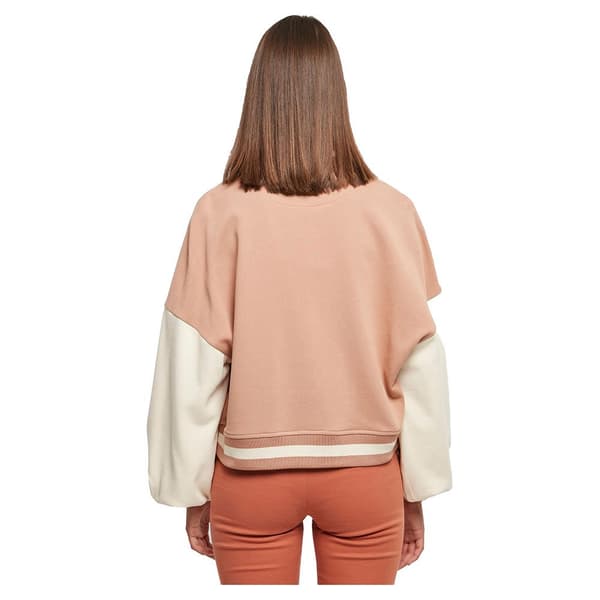Urban Classics Oversized 2 Tone College Terry Jakke Beige L Kvinde
