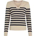 Pikkukuva 1 / 4: Tommy Hilfiger Stitch V-aukkoinen Neulepaita Beige M Nainen