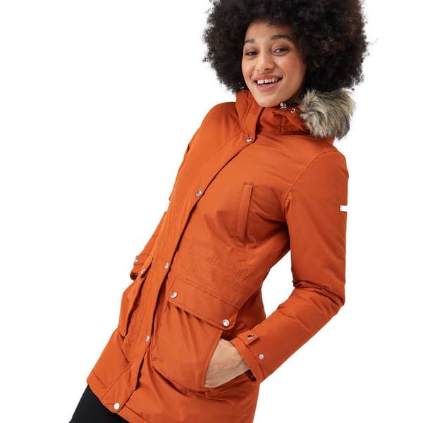 Regatta Voltera Parka Jakke Orange 8 Kvinde