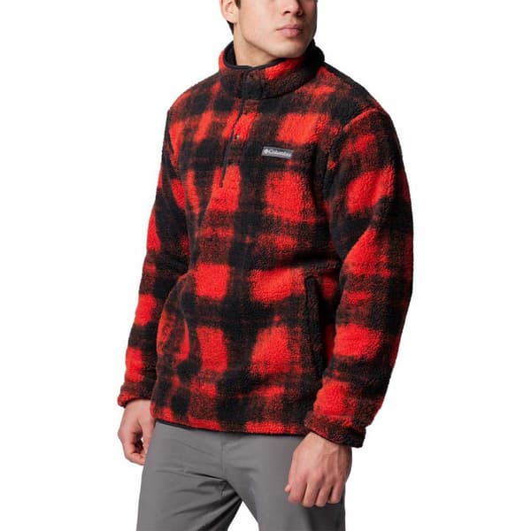 Columbia Rugged Ridge™ Fleecejakke Med Halv Lynlås Rød S Mand