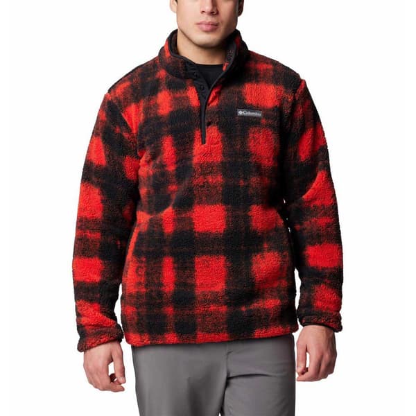 Columbia Rugged Ridge™ Fleecejakke Med Halv Lynlås Rød S Mand