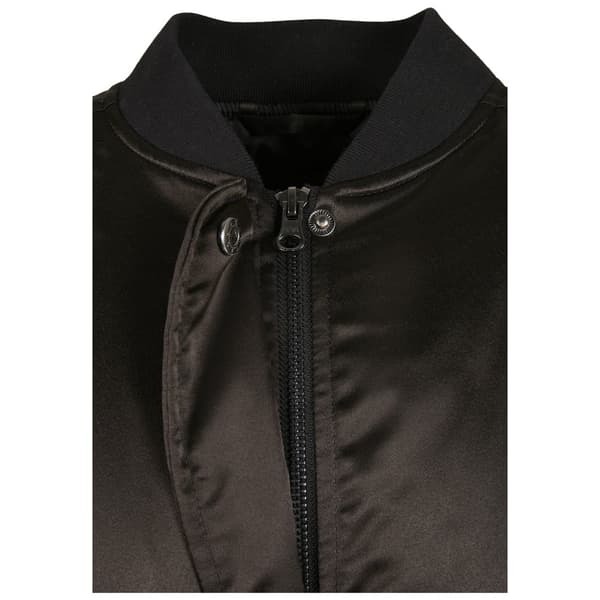 Urban Classics Oversized Satin Jakke Sort 2XL Kvinde