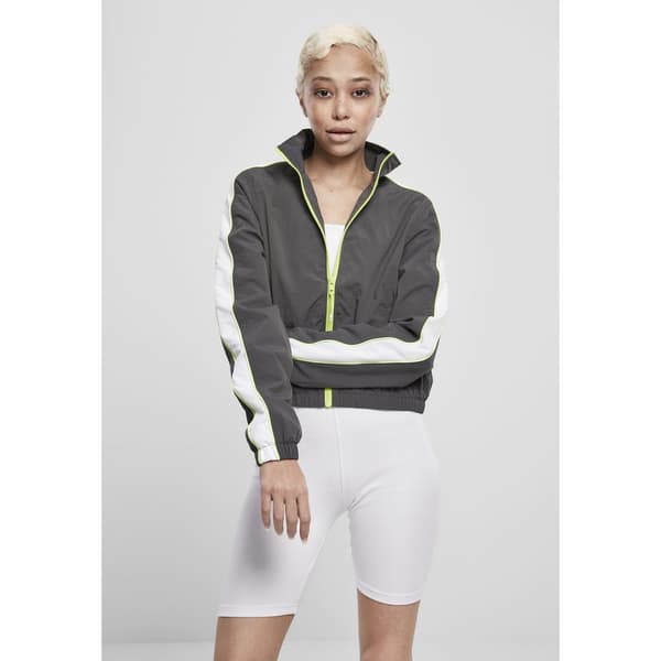 Urban Classics Piped Jakke Sort XS Kvinde