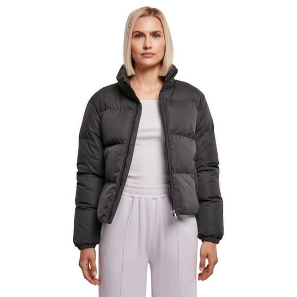 Urban Classics Peached Jakke Sort 5XL Kvinde