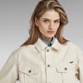 Miniatyrbillede 4 af 4: G-star Oversized Western Jakke Beige XS Kvinde
