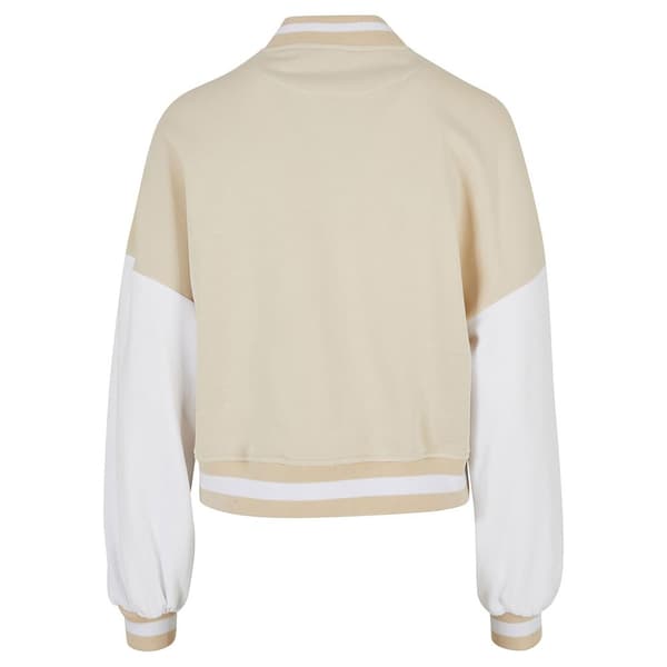 Urban Classics Oversized 2 Tone College Terry Jakke Beige 5XL Kvinde