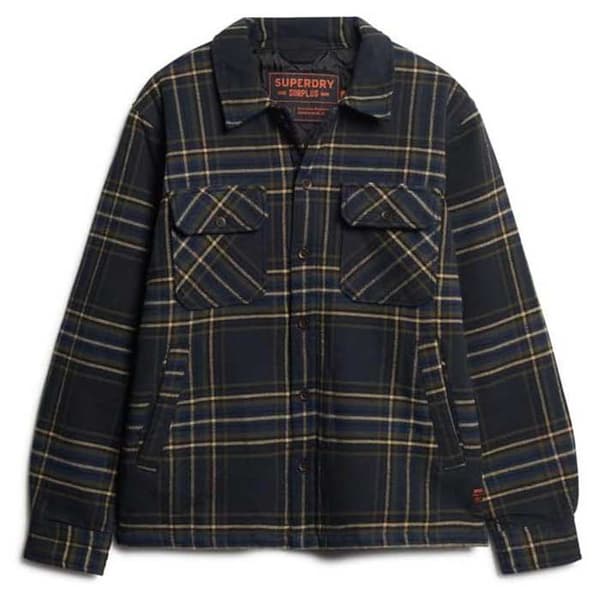 Superdry Surplus Check övertröja Blå XL Man
