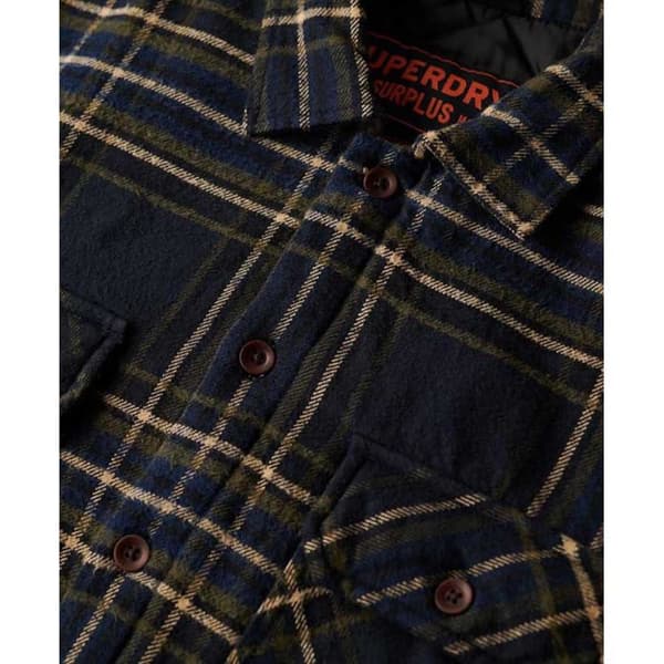 Superdry Surplus Check övertröja Blå XL Man